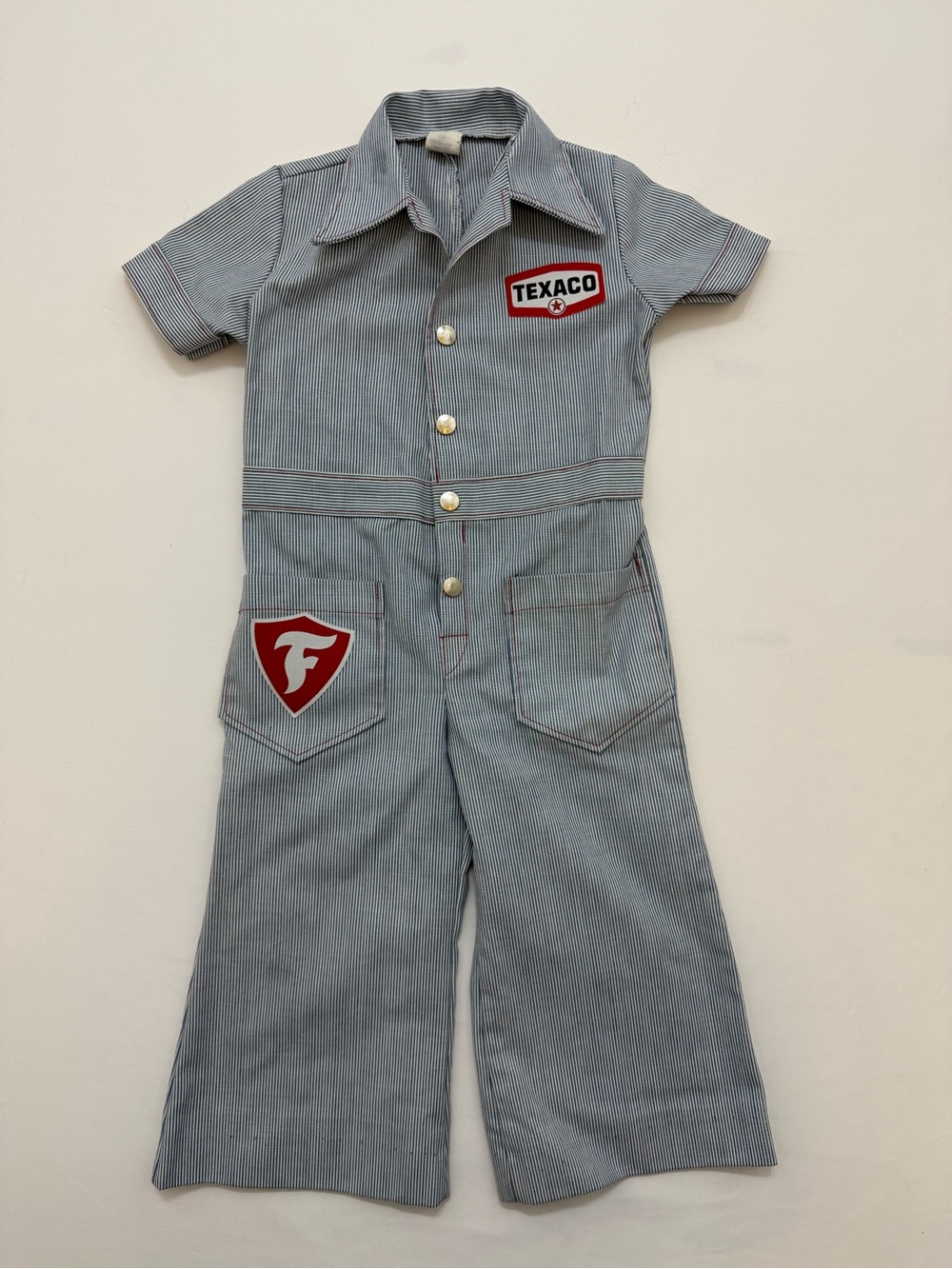 Vintage Texaco Kids' Coveralls Mechanic Jumpsuit Size 4